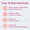 SmartyPants Women's Multivitamin Gummies: Omega 3 Fish Oil (EPA/DHA), Methylfolate, CoQ10, Vitamin D3, C, Vitamin B12, B6, Vitamin A, K & Zinc, Gluten Free, 180 Count (30 Day Supply)
