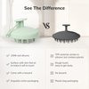 Sndyi Silicone Scalp Massager Shampoo Brush, Hair Scrubber with Soft Silicone Bristles, Scalp Scrubber/Exfoliator for Dandruff Removal, Wet Dry Scalp Brush for Hair Growth & Scalp Care, Mint Green