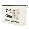 Mahjong Girls Makeup Bag Mahjong Lover Gift Cosmetic Bag Mahjong Gifts Retirement Gifts for Her Funny Gambling Gifts for Women Grandma Mother Birthday Christmas Thanksgiving Gifts Travel Makeup Pouch