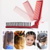 GBSTORE 2 Pcs Foldable Hair Comb Portable Travel Hair Comb Brush Double Headed Anti-static Massage Comb for Girls Kids Hairdressing Tools