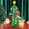Leiky Life Christmas Tree Felt Art Activity Kit, Build Your Own Table-Top Tree, Perfect for Kids, Small Spaces, Vacations, XMAS1