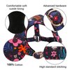 CHEDE No Pull Floral Pattern Dog Harness- Lightweight and Soft Dog Harness, Adjustable Small Dog Harness and Leash Set, with Dog Leash, Suitable for Puppy Small and Medium-Sized Dog