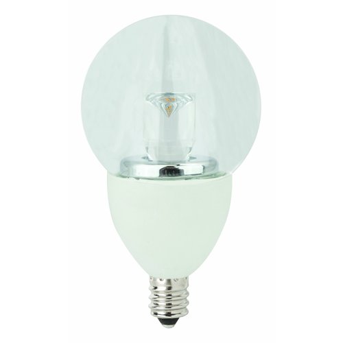 TCP LED4E12G1627K Candelabra LED Bulb, G16, 4W (25W Equiv.) - Dimmable - 2700K - 200 Lm.