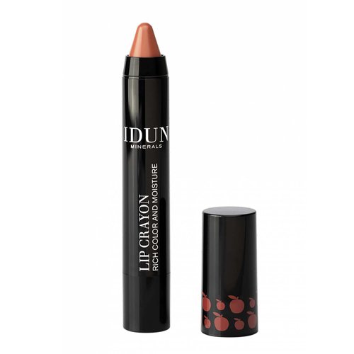 Idun Minerals - Lip Crayon - Vegan Formula - Intense Color Payoff - Full Coverage Finish - Lips Stay Moisturized And Soft - Long Lasting - Ideal For All Skin Types - Anni-Frid Pink Beige - 0.09 Oz