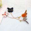 YSSZAM Fox Style Interactive Toys for Cats, Play Cat Toy Cat Toy Bell Design Anti-Scratch Linen Rope Cat Catnip Plush Toy Pet Supplies for Indoor Cat and Kitten Exercise - Foxes
