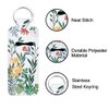 FREEBLOSS 2Pcs Chapstick Holder Keychain 1.5x3.8'' Lip Balm Holder Keychain Lightweight Lipstick Sleeve Pouch with Plants and Floral Pattern for Women Girls