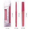 evpct 2Pcs Nude Pink Matte Lip Liner and Lipstick Lip Gloss Set Kit for Women, Nude Pink Matte Lipstick Kit with Lip Liner, Lip Stains Long Lasting Waterproof 24 Hour Lipstick and Lip Liners Pencils
