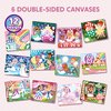 Klever Kits Dot Art Kit for Kids, No Mess Sticker for Toddlers 3-7, Craft Kits, DIY Creative Activity, Travel Toy, Birthday for Boys Girls (Unicorns & Princess)