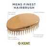 Kent MG3 Finest Men's Hair Brush & Beard Brush for Skin Care, Natural White Boar Bristle Brush for Mens Grooming, Scalp Brush, 360 Wave, and Beard Straightener For Men's Hair Care