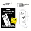 INKARTLINK semi-permanent temporary tattoos, realistic tattoos, tattoos for cool girls, gifts for girls, waterproof and non-reflective, exquisite packaging, unique design (Dark Butterfly)