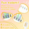 Dingion 24 Pieces Kids Toothbrush Children Manual Toothbrush Set Soft Bristles Contoured Bristles for Age 3 and Above Boys Girls Cute Colorful Toothbrush