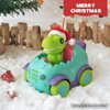 Nueplay Remote Control Car for Toddler Age 2 3 4 5, Electric RC Car Toys with Light & Music, Toddler Dinosaur Toys, Dino Race Car Vehicles, Dinosaur Figures Truck, Birthday Gift for Boys & Girls Green