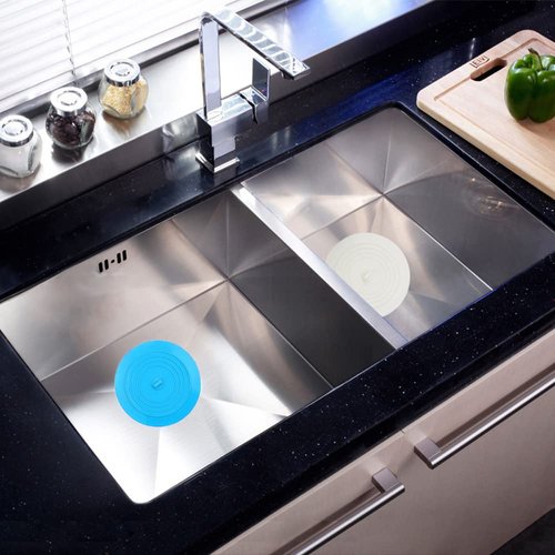 Bathtub Stopper Drain Cover 3 Pack, V-TOP Silicone Tub Stopper Bathtub Drain, Bath Tub Plug Essentials Flat Suction for Kitchen Bathroom and Laundry