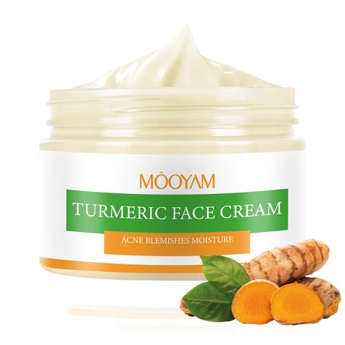 Turmeric Face Cream for Spots,Acne Cream for Face,Tumeric Moisturizer for Face Skin Care,Pimple Cream Organic Turmeric for Acne Spot Improve, Acne Blemishes (50g) Christmas Gifts