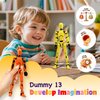 GAOFBA 【Assembly Required】【Shoulder Armor Upgrade】 10pcs Lucky 13 Action Figures, Dummy Titan 13 Action Figures, Multi-Jointed Movable，with 3 Hand-Shapes, 4 Weapons (10PCS)