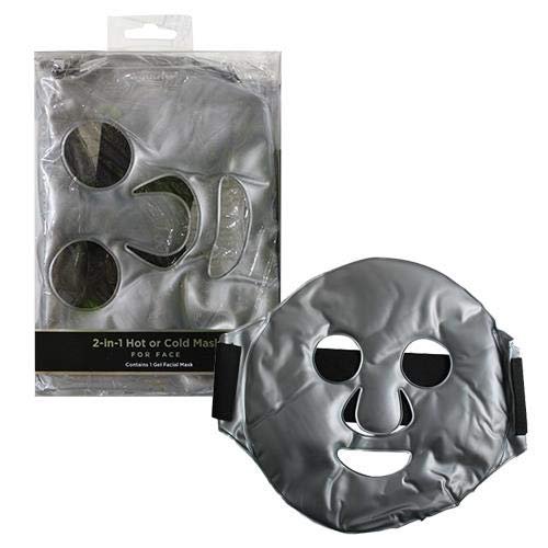 Cold & HOT Therapy Gel Facial Mask. Ice Face Mask for Migraine Headache, Stress Relief | Reduces Eye Puffiness, Dark Circles