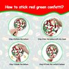 JTGILKFR 60PCS Christmas Balloons Red Green Gold Confetti Balloons Globos Navideños Xmas Balloons Supplies with Ribbons for Friendsmas Christmas Party Birthday Holiday Decorations