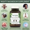 Natural Nutra Mega Magnesium Supplement from Amino Acid Malate, Chelate, Citrate, Improves Bone Strength 400 mg, 90 Capsules