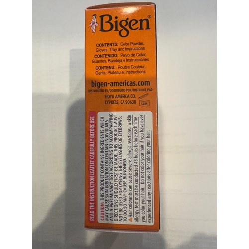 Bigen Permanent Powder Hair Color, #58 Black Brown - Color Powder 0.21 oz (6 g), Measuring Cup 1 pc. per box (Solstice)