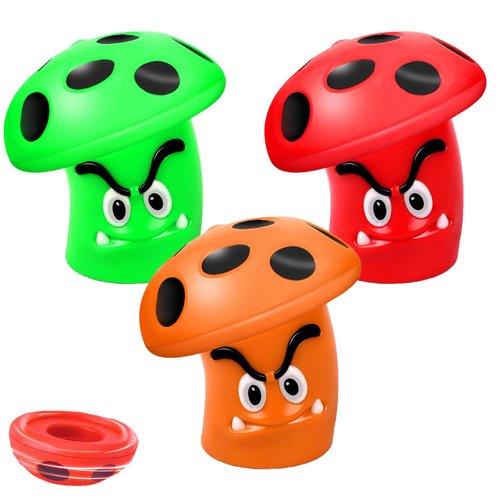 iHuorxe Mushrooms Spinning Fidget Toy for Kids Gyroscope Novelty Bulk Toys Christmas Stocking Stuffers Party Favors for Boys Girls, Idea for Birthday Gift School Prize(3 Pcs)