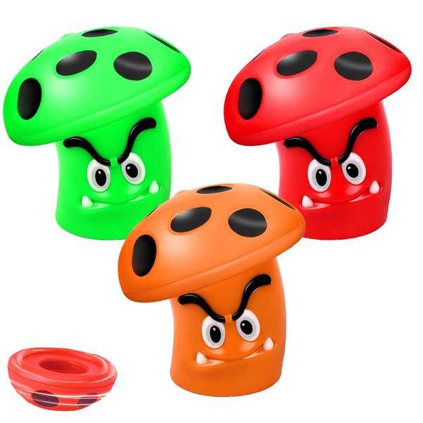iHuorxe Mushrooms Spinning Fidget Toy for Kids Gyroscope Novelty Bulk Toys Christmas Stocking Stuffers Party Favors for Boys Girls, Idea for Birthday Gift School Prize(3 Pcs)
