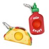 Top Trenz OMG Pop Fidgety Bubble Fidget Toy Stress Relief Anxiety Boredom Keychain (BFF - Hot Sauce)
