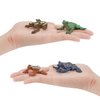 Wildlife Animal Frog Model Playsets 6 PCS Mini Frog Figures Figurine Family Party Favors Supplies Cake Toppers Set Toys for 5 6 7 8 Years Old Boys Girls Kid Toddlers