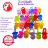 Bonka Bird Toys 2949 Pk24 3/4" Color Tiny Pacifiers Parrot Bird Toys, Conure, Quaker, Ringneck, and Similar