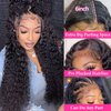 SODLIS 13x6 Deep Wave Lace Front Wigs Human Hair Pre PLucked 13x6 HD Lace Front Wigs Human Hair For Black Women Deep Curly Lace Front Wigs Human Hair Natural Color Glueless Wig (22 Inch)