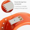 PROSUN 2 Pack Metal Packing Tape Dispenser Gun: 2-inch Wide Tape dispensers/3-Inch Inner Paper Core(2"Orange+2"White)