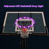 LED Basketball Hoop Lights, Remote Control Waterproof Basketball Rim Lights with 17 Colors and 7 Lighting Modes, Super Bright to Play at Night Outdoors, Good Gift for Christmas Children