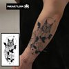 INKARTLINK Temporary Tattoos, Semi Permanent Tattoos, Adult Art Designs, Waterproof Temporary Tattoos, Party Favors, Tattoo Stickers Realistic, No Adhesive, Lasts 1-2 Weeks (Owl)