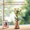 ROBOTIME 3D Puzzles Wooden Artifical Flower Chamomile DIY Model Building Kit to Build for Adults Bouquet Botanical Collection Craft Brain Teaser Puzzle Creative Gift Home Decor