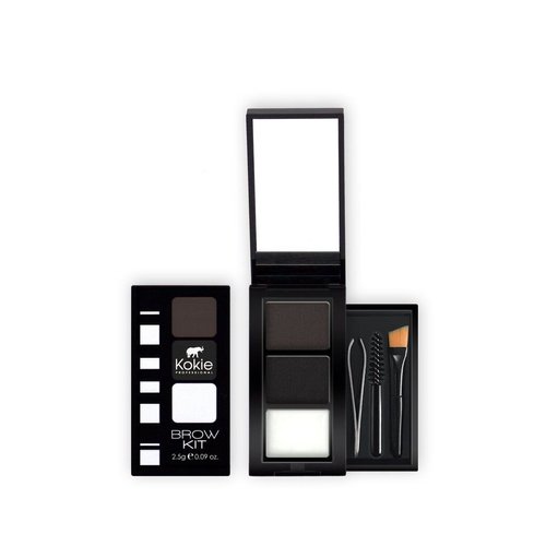 Kokie Cosmetics Brow Kit, Black, 0.09 Ounce