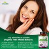 Zazzee USDA Organic Milk Thistle 30:1 Extract, 7500 mg Strength, 90 Vegan Capsules, 80% Silymarin Flavonoids, Healthy Liver Detox & Cleanse Support, 100% Vegetarian, Non-GMO, Made in The USA