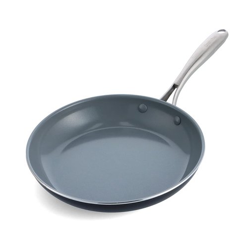 GreenPan Swift Healthy Ceramic Nonstick, 10" Frying Pan Skillet, Stainless Steel Handle, PFAS-Free, Dishwasher Safe, Oven Safe, Black