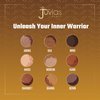 Juvia's Place Palette The Warrior - Warm Golds, Browns & Bronzes, Shades of 9, Warm and Neutral Palette, Pigmented Makeup Palette Eye Color & Shine