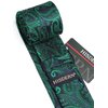 Enlision Green Paisley Tie Boys Necktie Pocket Square Set Forest Hunter Children Tie for Boy Classic Formal Navy Neck Strap Tie for Kids Party School