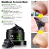 KlsyChry Blackhead Remover Mask, Bamboo Charcoal Peel Off Face Mask, Deep Cleansing Black Mask Purifying Peel-off Mask, Suction Blackhead Remover Mask, 120g