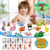 HOGOKIDS 20 Packs Party Favors for Kids, 60 Kinds of Mini Animals Toy Building Block Set for Classroom Prizes Goodie Bag Stuffers Christmas Valentines Easter Birthday Gift for Boys Girls Ages 6-12+