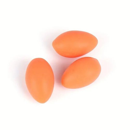 4GlowZ Set of 16 Tiny Eggs for Miniature Kitchen Decor and Photography Scenes, Ideal for Small-Scale Photography Props and Collectible Accessories(Orange Egg+ Tray)