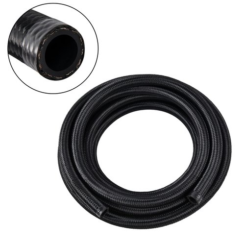 EVIL ENERGY 6AN Fuel Line, AN6 Braided Fuel Hose Nylon CPE 10FT Black