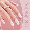 Beetles Neutral Gel Nail Polish 15ml Milky White Jelly Gel Polish Set Nude Color Translucent Nail Gel Soak Off UV LED Nail Lamp Jelly Sheer Gel Polish Nail Art Gel 0.5Oz