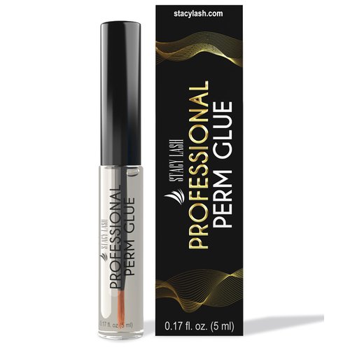 Stacy Lash Professional Perm Glue / 0.17 fl.oz./ 5 ml/Transparent Lash Adhesive/Water-Soluble Eyelash Lifting Glue/Supplies for Professional & Home Use