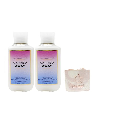 Bath & Body Works Carried Away - Pack of Two -Body Lotion With a Himalayan Salts Springs Soap.