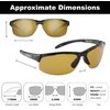 Flying Fisherman Maverick Polarized Sunglasses with AcuTint UV Blocker for Fishing and Outdoor Sports, Matte Black Frames/Yellow-amber Lenses