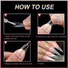 Short Stiletto Nail Tips Clear Nail Tips Half Cover MEKK 600PCS Acrylic False Nail Tips Fake Nail Tips for Nail Salons and DIY Nail Art at Home,10Sizes
