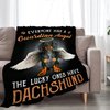 Dachshund Blanket Dachshund Gifts and Decor Cute Dog Throw Blanket Dog Blanket for Girls Women Kids Adults Soft Warm Cozy Fleece Blanket for Couch Sofa ​Bed 50"x40"