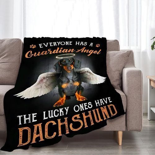 Dachshund Blanket Dachshund Gifts and Decor Cute Dog Throw Blanket Dog Blanket for Girls Women Kids Adults Soft Warm Cozy Fleece Blanket for Couch Sofa ​Bed 50"x40"