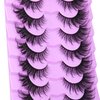 False Eyelashes Fairy Cat Eye Lashes Mink Fluffy Fox Eye Lashes Wispy Dramatic Eyelashes 20mm Fake Lashes 7 Pairs Pack by ALICE
